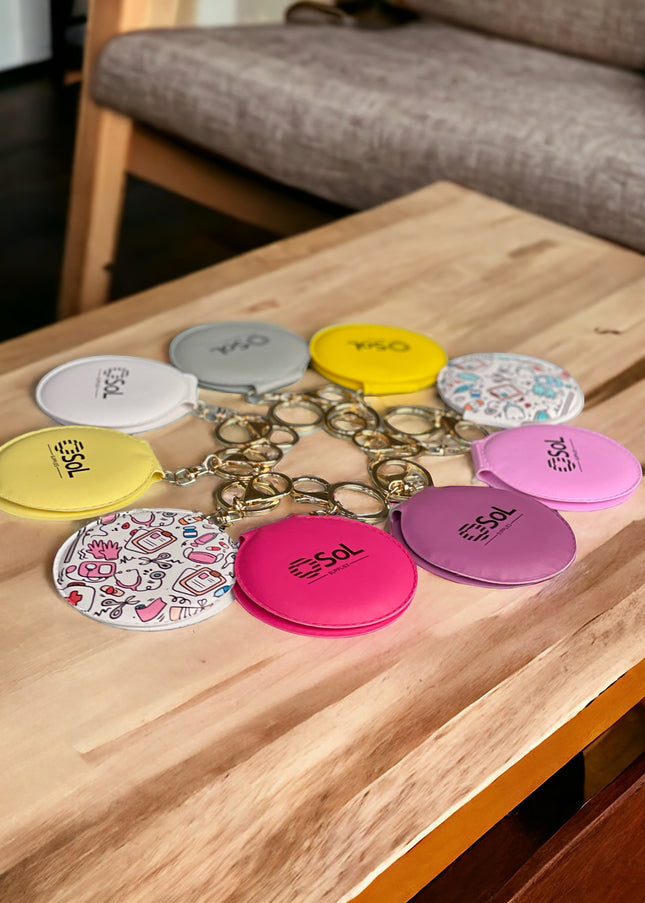 Portachiavi con specchio